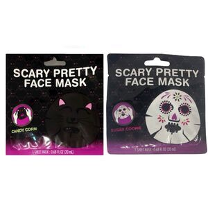 Halloween Beauty Mask : Scary Pretty Face Mask. Sugar Cookie and Candy Corn